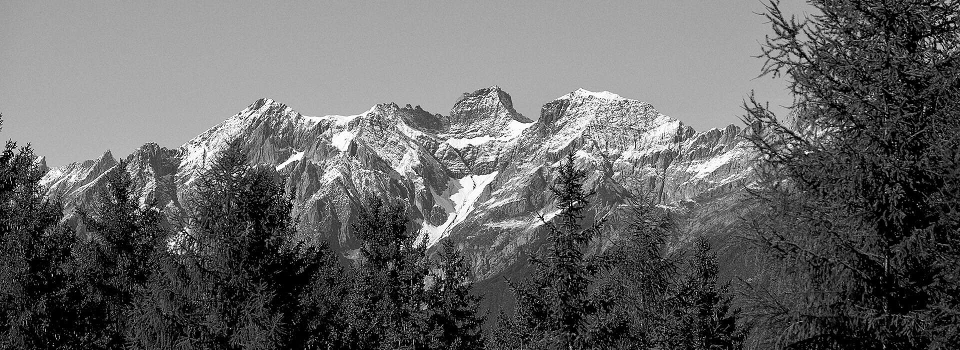 Mountain range in Serfaus Fiss Ladis